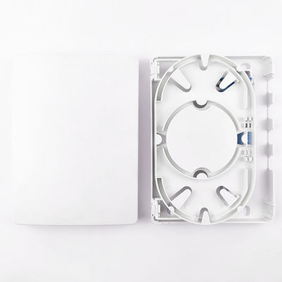150*110*30mm Red FTTH Interior 4 núcleos LC UPC Panel de conexión de la placa frontal de fibra óptica de plástico