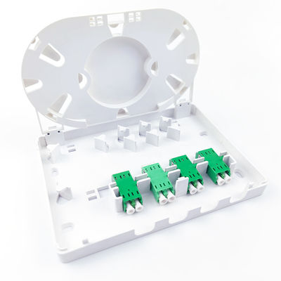 5 Fibra óptica panel de conexión de la placa frontal 4 núcleos para interiores en la red FTTH hechos de PC / ABS
