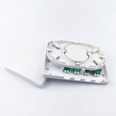 5 Fibra óptica panel de conexión de la placa frontal 4 núcleos para interiores en la red FTTH hechos de PC / ABS