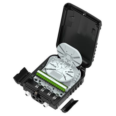 Caja de distribución de fibra óptica ABS PC para montaje en pared/moles IP65 de alta densidad 24/36 núcleos