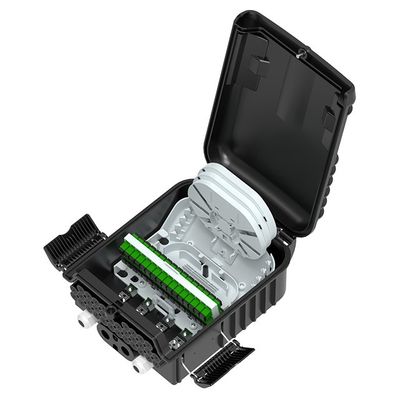 Caja de distribución de fibra óptica ABS PC para montaje en pared/moles IP65 de alta densidad 24/36 núcleos
