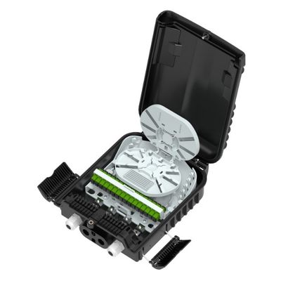 Caja terminal de fibra óptica de red FTTH con 24 núcleos Caja de distribución de fibra de alta densidad