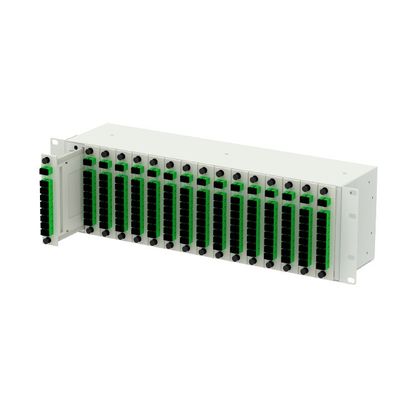 16 ranuras Tipo de casete estándar Sub-rack de división para red en el recinto de los racks FTTH