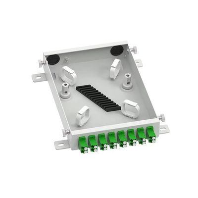 Caja terminal FTTH con 8 núcleos de fibra óptica para distribución de redes ODN en tipo APC LC
