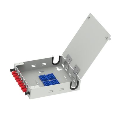 FTTX Acero laminado en frío 8 núcleos Fibra óptica FTTH Terminal Box para la distribución en red