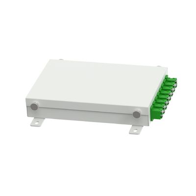 Caja de distribución de fibra óptica de aluminio de 8 núcleos FC APC para terminales FTTH/FTTX de red