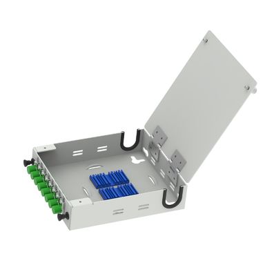 Caja de distribución de fibra óptica de aluminio de 8 núcleos FC APC para terminales FTTH/FTTX de red