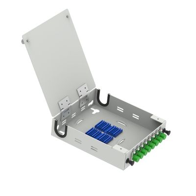 Caja de distribución de fibra óptica de aluminio de 8 núcleos FC APC para terminales FTTH/FTTX de red