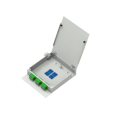 Red de acero laminado en frío ODN Power LC APC Tipo 12 núcleos Fibra óptica FTTH Terminal Box