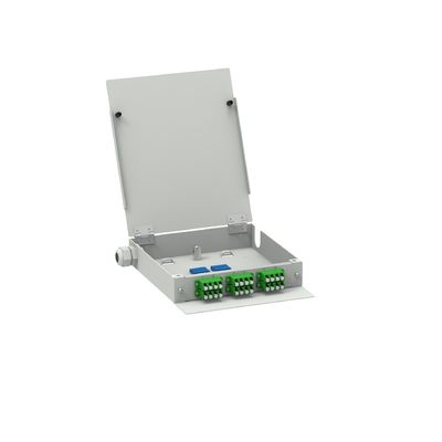 Red de acero laminado en frío ODN Power LC APC Tipo 12 núcleos Fibra óptica FTTH Terminal Box