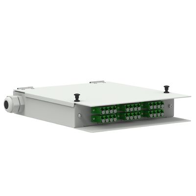 Red de acero laminado en frío ODN Power LC APC Tipo 12 núcleos Fibra óptica FTTH Terminal Box