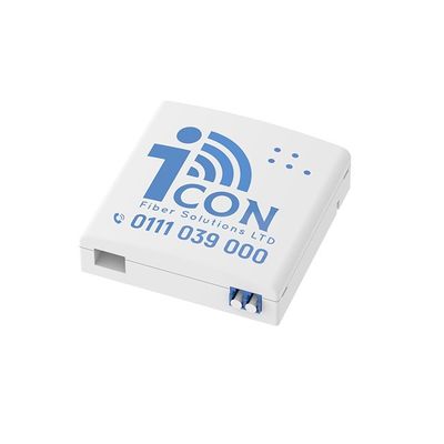 2 núcleos de LC UPC de plástico de fibra óptica panel de conexión de fachada para interiores en la red FTTH